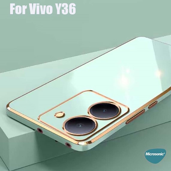 Microsonic Vivo Y36 Kılıf Olive Plated Beyaz 6