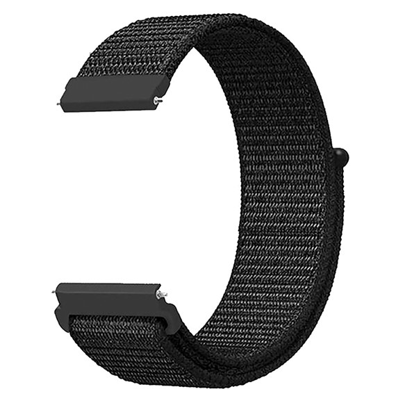 Microsonic Huawei Watch GT3 42mm Hasırlı Kordon Woven Sport Loop Siyah 2