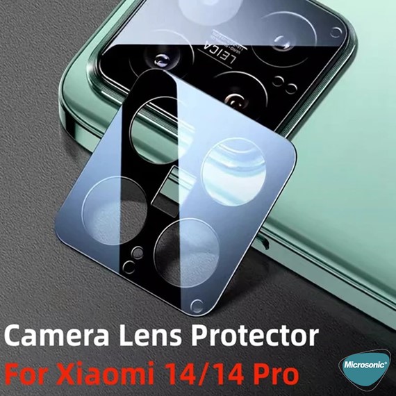 Microsonic Xiaomi Mi 14 Kamera Lens Koruma Camı V2 Siyah 5