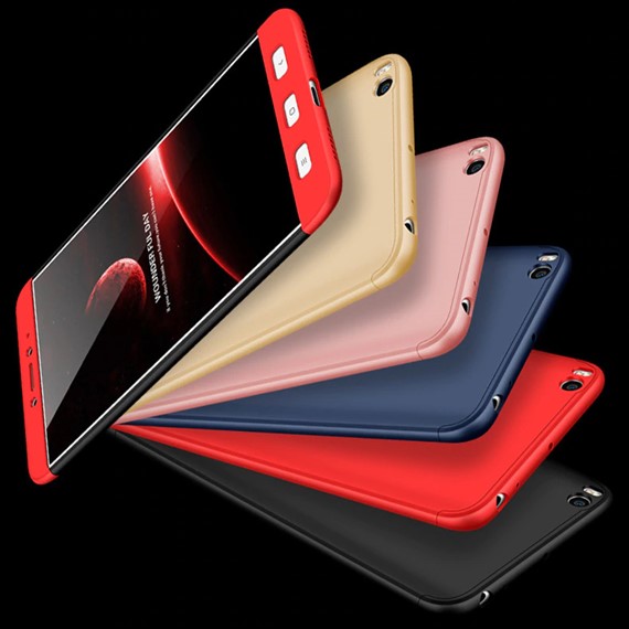 Microsonic Xiaomi Mi Max 2 Kılıf Double Dip 360 Protective Siyah Kırmızı 4