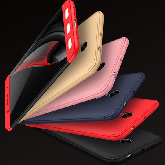 Microsonic Xiaomi Redmi Note 4 Kılıf Double Dip 360 Protective Lacivert 4