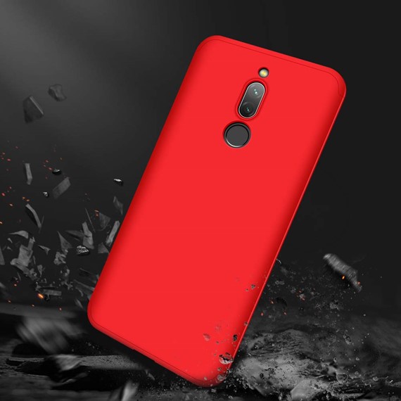 Microsonic Xiaomi Redmi 8 Kılıf Double Dip 360 Protective Kırmızı 5