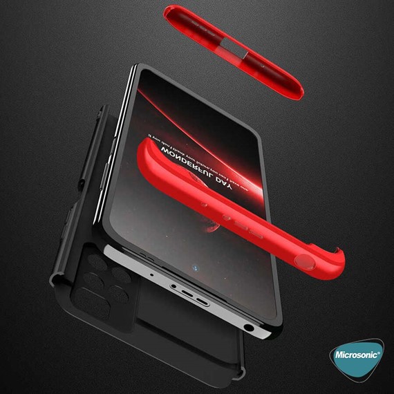 Microsonic Xiaomi Redmi 10 Kılıf Double Dip 360 Protective Siyah 3