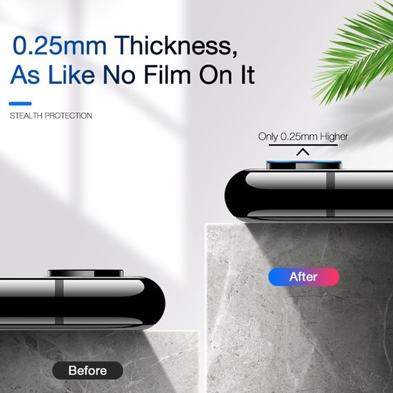 Microsonic Apple iPhone 8 Kamera Lens Koruma Camı 4