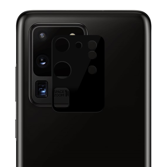 Microsonic Samsung Galaxy S20 Ultra Kamera Lens Koruma Camı V2 Siyah 1
