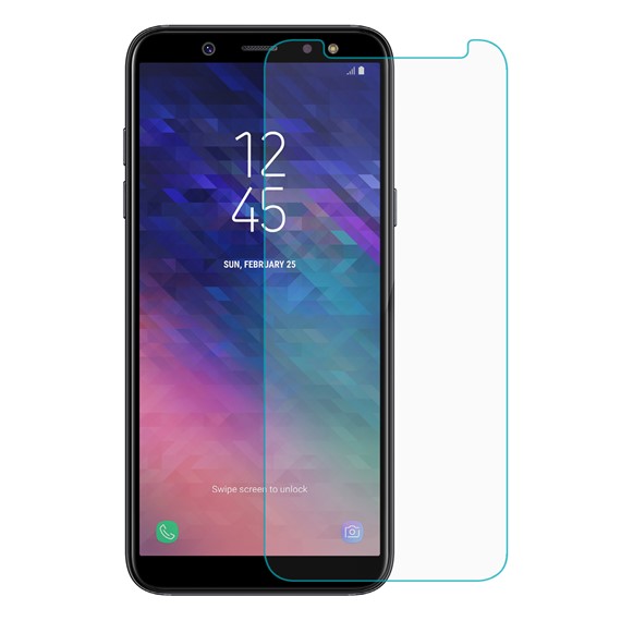 Microsonic Samsung Galaxy A6 Plus 2018 Temperli Cam Ekran koruyucu Kırılmaz film 2