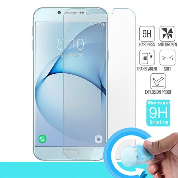 Microsonic Samsung Galaxy A8 2016 Nano Cam Ekran koruyucu Kırılmaz film 1