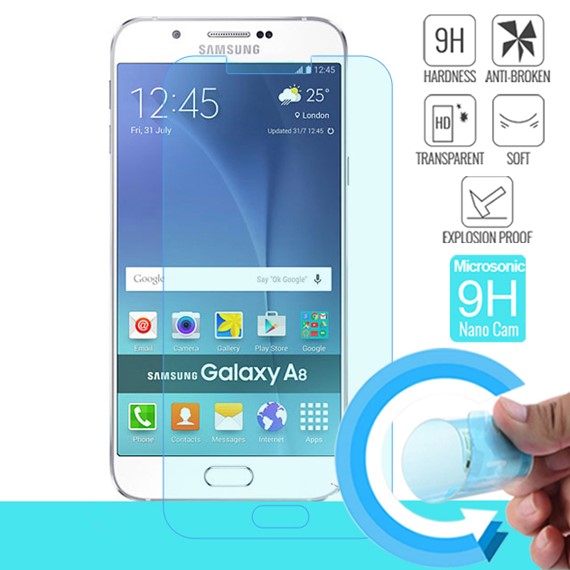 Microsonic Samsung Galaxy A8 Nano Cam Ekran koruyucu Kırılmaz film 1