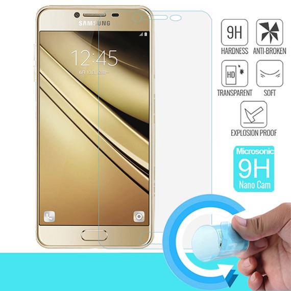 Microsonic Samsung Galaxy C5 Nano Cam Ekran koruyucu Kırılmaz film 1