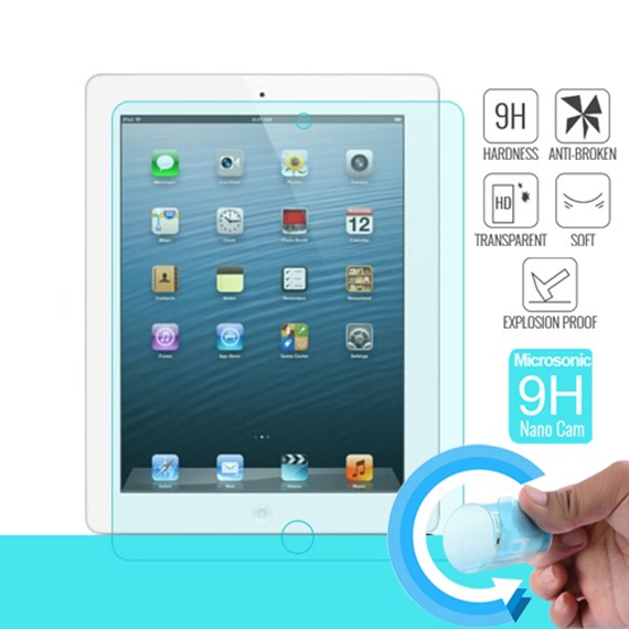 Microsonic Nano Cam Ekran koruyucu Apple iPad 2 iPad 3 iPad 4 Kırılmaz film 1