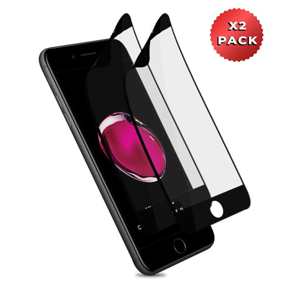 Microsonic Apple iPhone 8 Crystal Seramik Nano Ekran Koruyucu Siyah 2 Adet 2