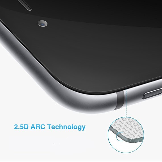 Microsonic iPhone 8 Plus 3D Kavisli Temperli Cam Full Ekran koruyucu Kırılmaz Film Beyaz 5