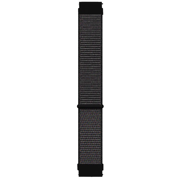 Microsonic Samsung Gear S3 Frontier Hasırlı Kordon Woven Sport Loop Siyah 1