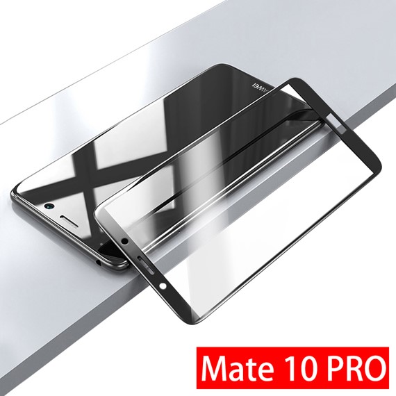 Microsonic Huawei Mate 10 Pro Tam Kaplayan Temperli Cam Ekran koruyucu Kırılmaz Film Siyah 2