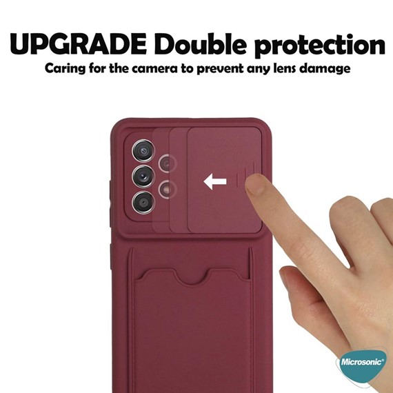 Microsonic Samsung Galaxy A71 Kılıf Inside Card Slot Koyu Yeşil 5