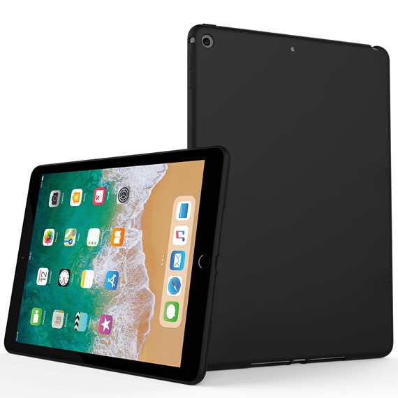 Microsonic Matte Silicone Apple iPad 9 7 2017 A1822-A1823 Kılıf Siyah 1