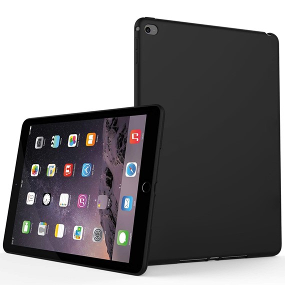 Microsonic Matte Silicone Apple iPad Air 2 A1566-A1567 Kılıf Siyah 1