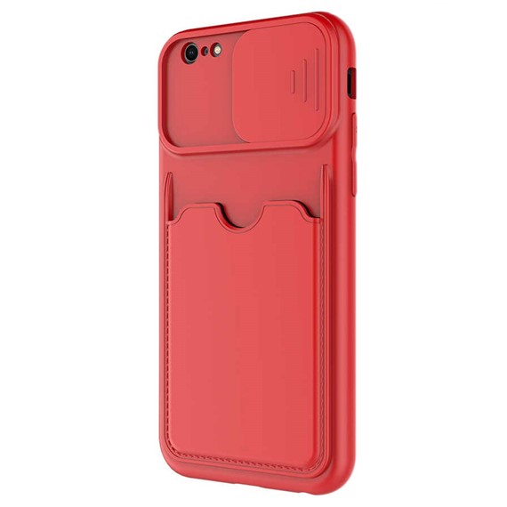 Microsonic Apple iPhone 6 Kılıf Inside Card Slot Kırmızı 2