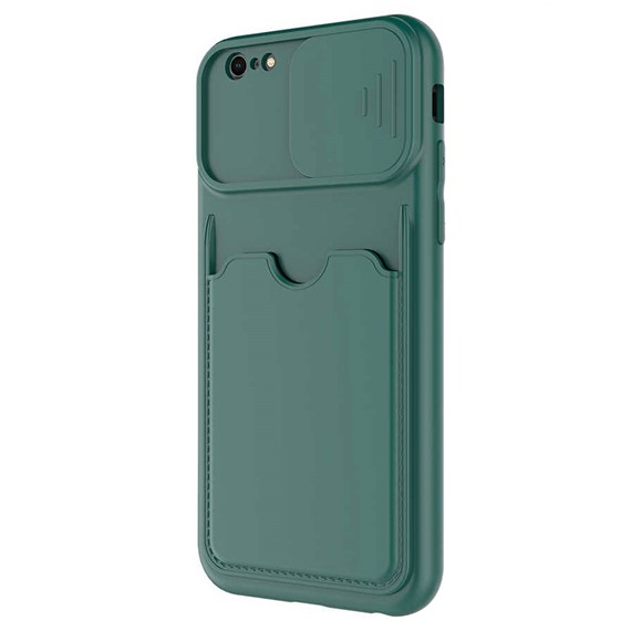 Microsonic Apple iPhone 6S Kılıf Inside Card Slot Koyu Yeşil 2