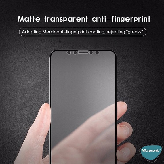 Microsonic Samsung Galaxy A20s Seramik Matte Flexible Ekran Koruyucu Siyah 3