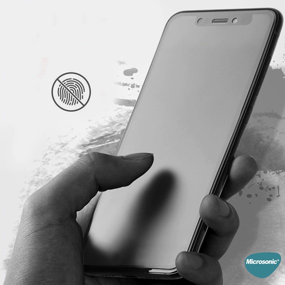 Microsonic Samsung Galaxy A91 Seramik Matte Flexible Ekran Koruyucu Siyah 7
