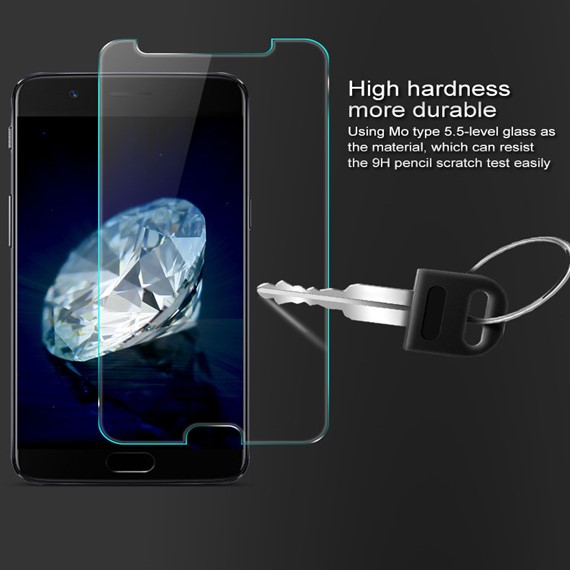 Microsonic OnePlus 5 Temperli Cam Ekran koruyucu Kırılmaz film 5
