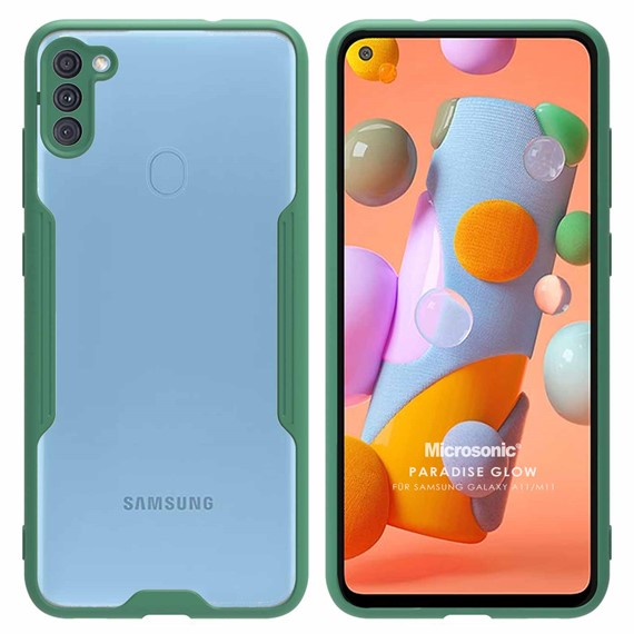 Microsonic Samsung Galaxy A11 Kılıf Paradise Glow Yeşil 1