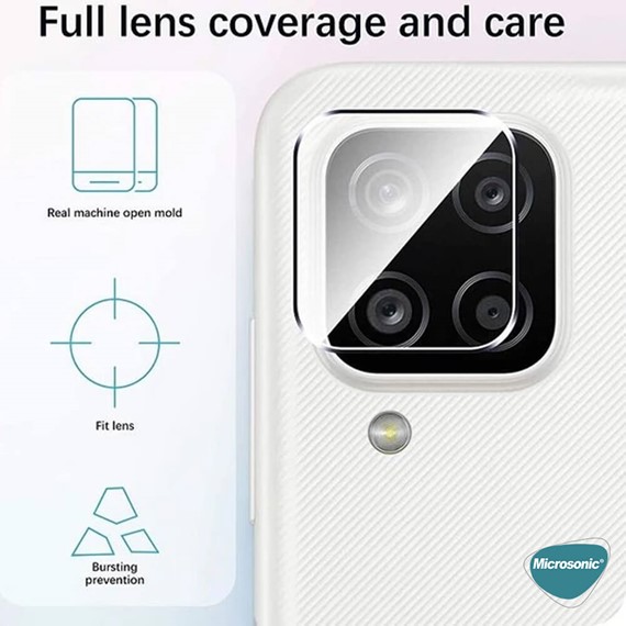 Microsonic Samsung Galaxy M12 Kamera Lens Koruma Camı 2