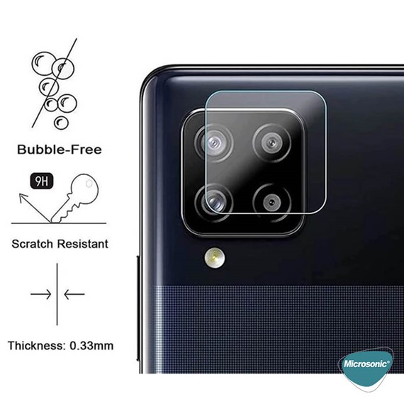 Microsonic Samsung Galaxy A12 Kamera Lens Koruma Camı 5