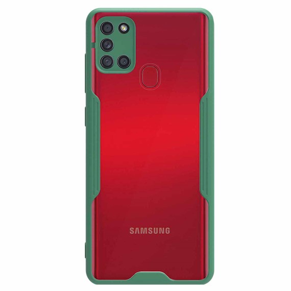 Microsonic Samsung Galaxy A21S Kılıf Paradise Glow Yeşil 2