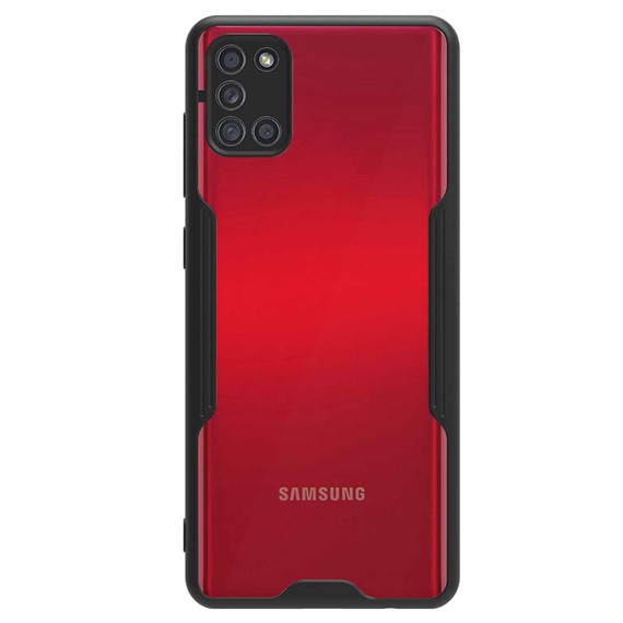 Microsonic Samsung Galaxy A31 Kılıf Paradise Glow Siyah 2