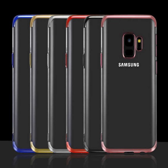 Microsonic Samsung Galaxy A6 2018 Kılıf Skyfall Transparent Clear Mavi 4