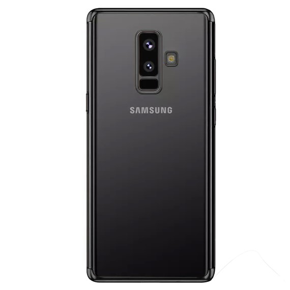 Microsonic Samsung Galaxy A6 Plus 2018 Kılıf Skyfall Transparent Clear Siyah 2
