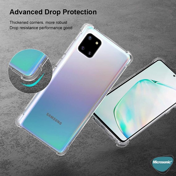 Microsonic Samsung Galaxy Note 10 Lite Kılıf Shock Absorbing Şeffaf 4