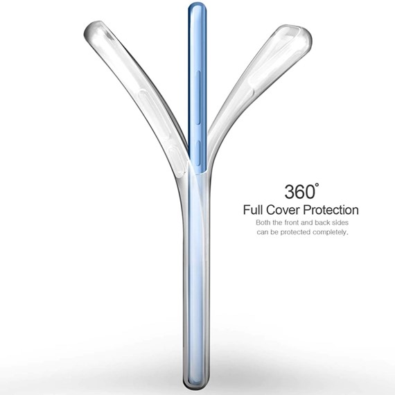 Microsonic Samsung Galaxy A9 2018 Kılıf 6 tarafı tam full koruma 360 Clear Soft Şeffaf 4