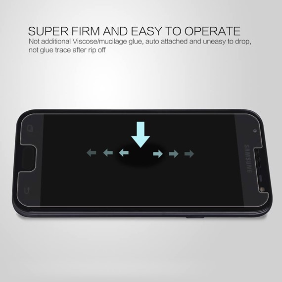 Microsonic Samsung Galaxy J3 Pro Temperli Cam Ekran koruyucu Kırılmaz film 2