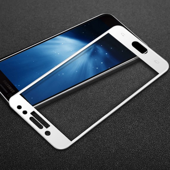 Microsonic Samsung Galaxy J5 Pro Tam Kaplayan Temperli Cam Ekran koruyucu Kırılmaz Film Beyaz 3