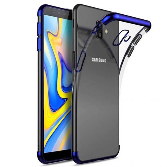 Microsonic Samsung Galaxy J6 Plus Kılıf Skyfall Transparent Clear Mavi 1