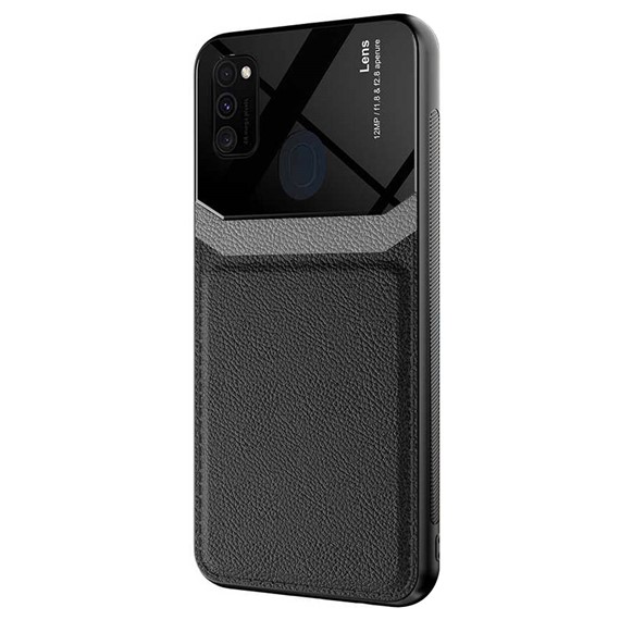Microsonic Samsung Galaxy M30s Kılıf Uniq Leather Siyah 2