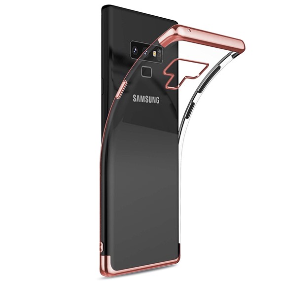 Microsonic Samsung Galaxy Note 9 Kılıf Skyfall Transparent Clear Rose Gold 2