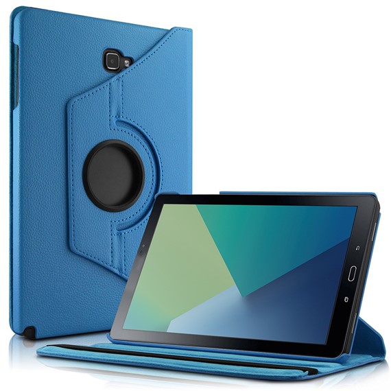 Microsonic Samsung Galaxy Tab A 10 1 P580 Kılıf 360 Rotating Stand Deri Mavi 1