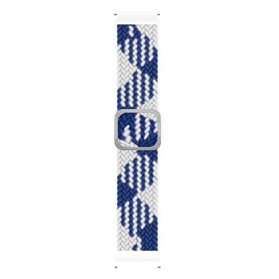Microsonic Samsung Gear Sport Kordon Braided Loop Band Mavi Beyaz 1