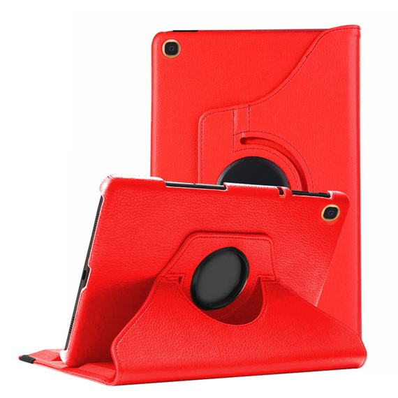 Microsonic Samsung Galaxy Tab S5e 10 5 T720 Kılıf 360 Rotating Stand Deri Kırmızı 1