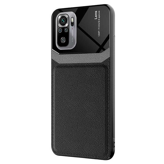 Microsonic Xiaomi Poco M5s Kılıf Uniq Leather Siyah 2
