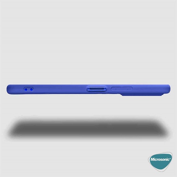 Microsonic Matte Silicone Xiaomi Redmi Note 11 Pro 5G Kılıf Lacivert 3