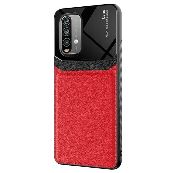 Microsonic Xiaomi Redmi Note 9 4G Kılıf Uniq Leather Kırmızı 2