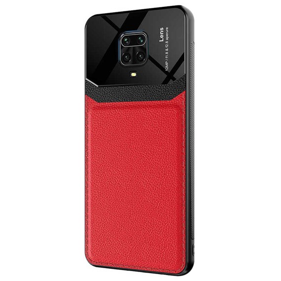 Microsonic Xiaomi Redmi Note 9 Pro Kılıf Uniq Leather Kırmızı 2
