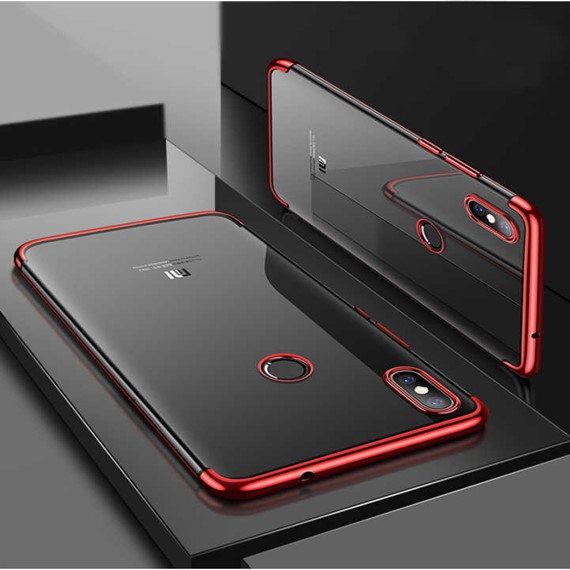 Microsonic Xiaomi Redmi S2 Kılıf Skyfall Transparent Clear Kırmızı 3