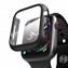 Microsonic Apple Watch Series 1 38mm Kılıf Matte Premium Slim WatchBand Siyah