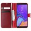 Microsonic Samsung Galaxy A7 2018 Kılıf Delux Leather Wallet Kırmızı